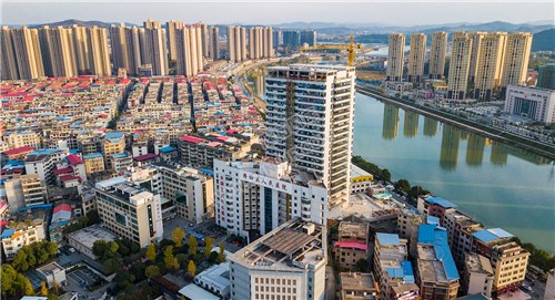 隆回人民医院秋天风光