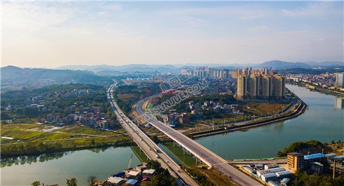 紫霞园大桥秋天风光