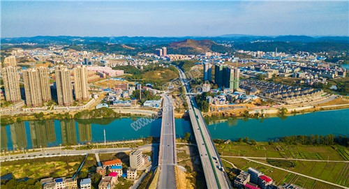 紫霞园大桥秋天风光