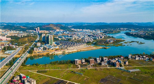 紫霞园大桥秋天风光