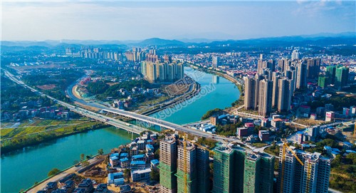 紫霞园大桥秋天风光