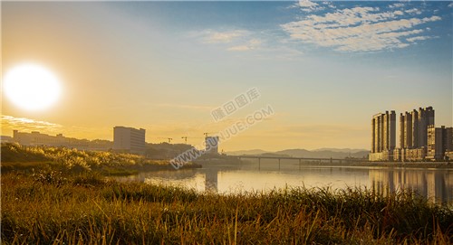 隆回夕阳，赧水河畔的秋天