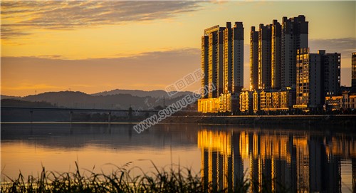 隆回夕阳，赧水河畔的秋天