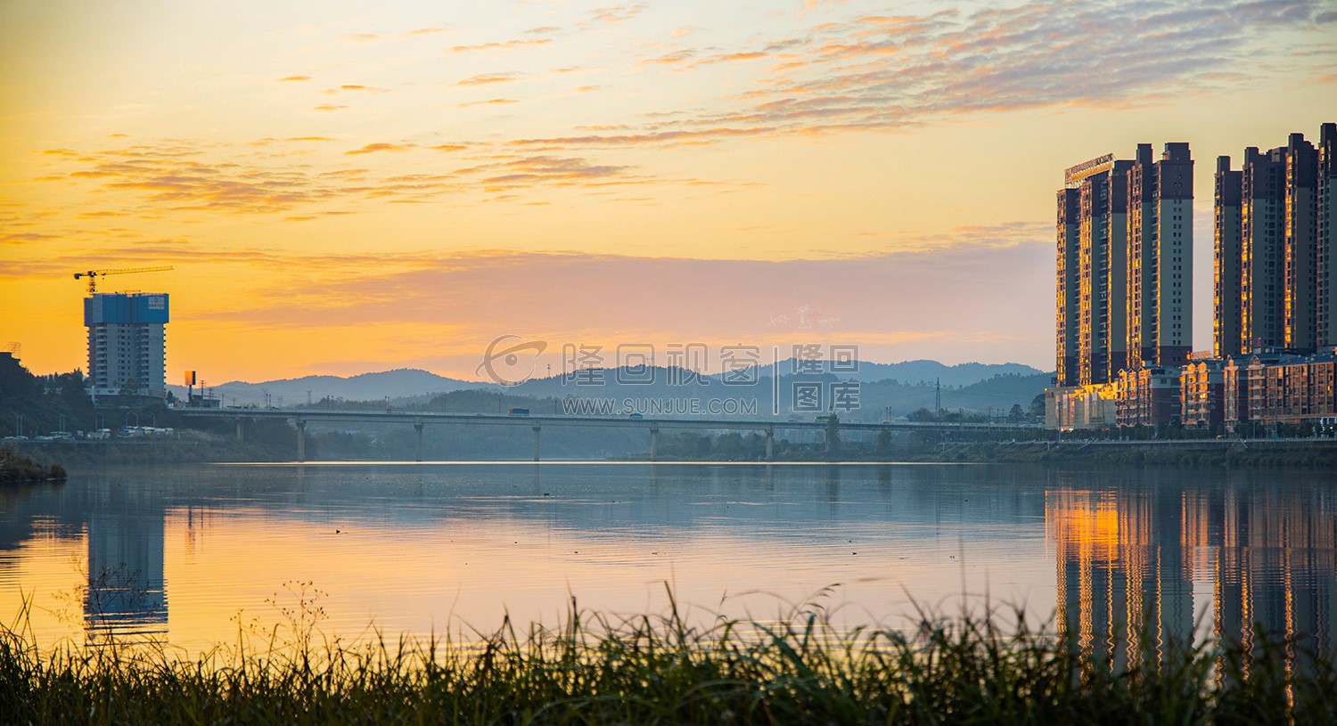 隆回夕阳，赧水河畔的秋天