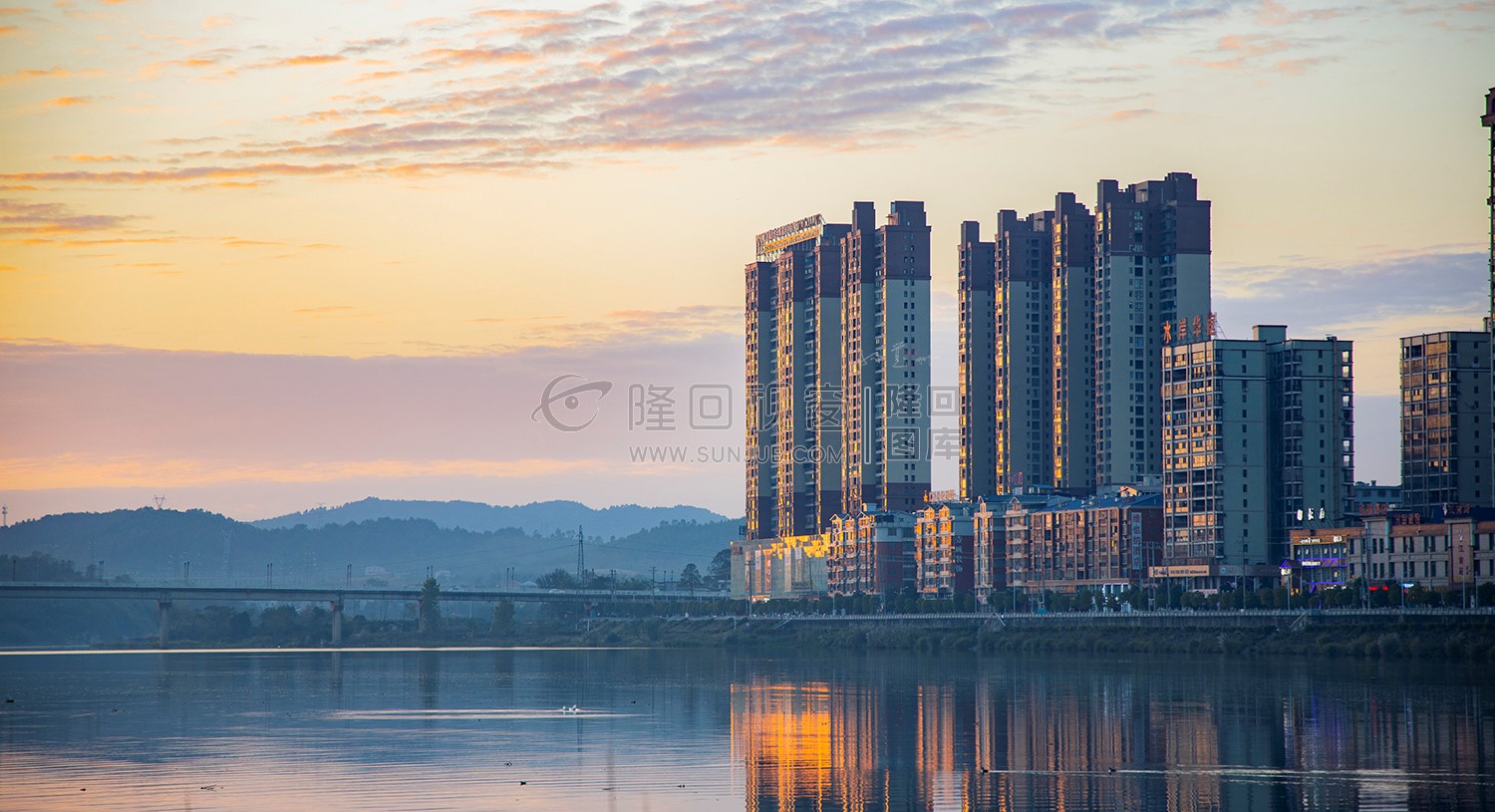 隆回夕阳，赧水河畔的秋天