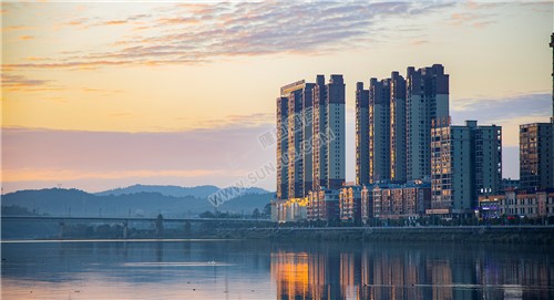 隆回夕阳，赧水河畔的秋天