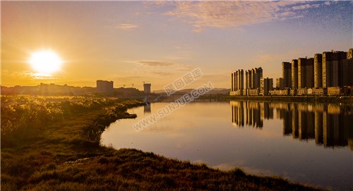 隆回夕阳，赧水河畔的秋天