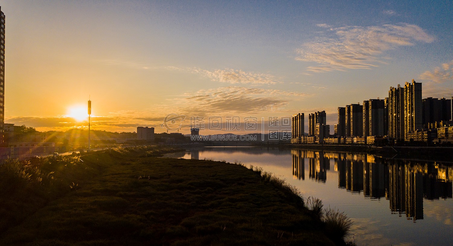隆回夕阳，赧水河畔的秋天