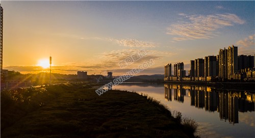 隆回夕阳，赧水河畔的秋天