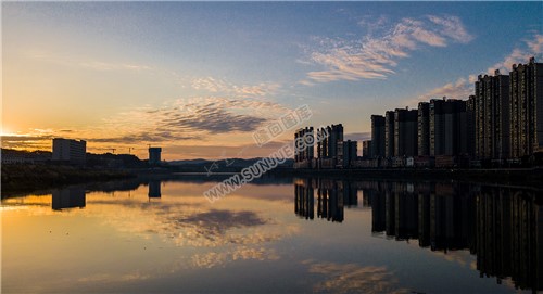 隆回夕阳，赧水河畔的秋天