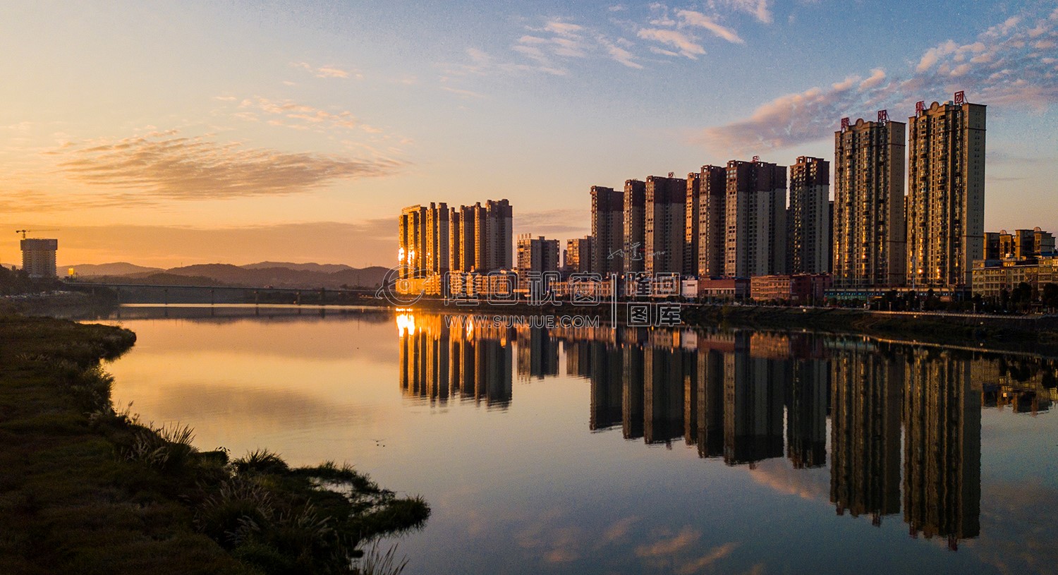 隆回夕阳，赧水河畔的秋天