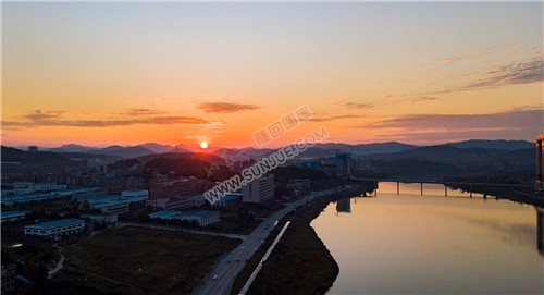 隆回夕阳，赧水河畔的秋天