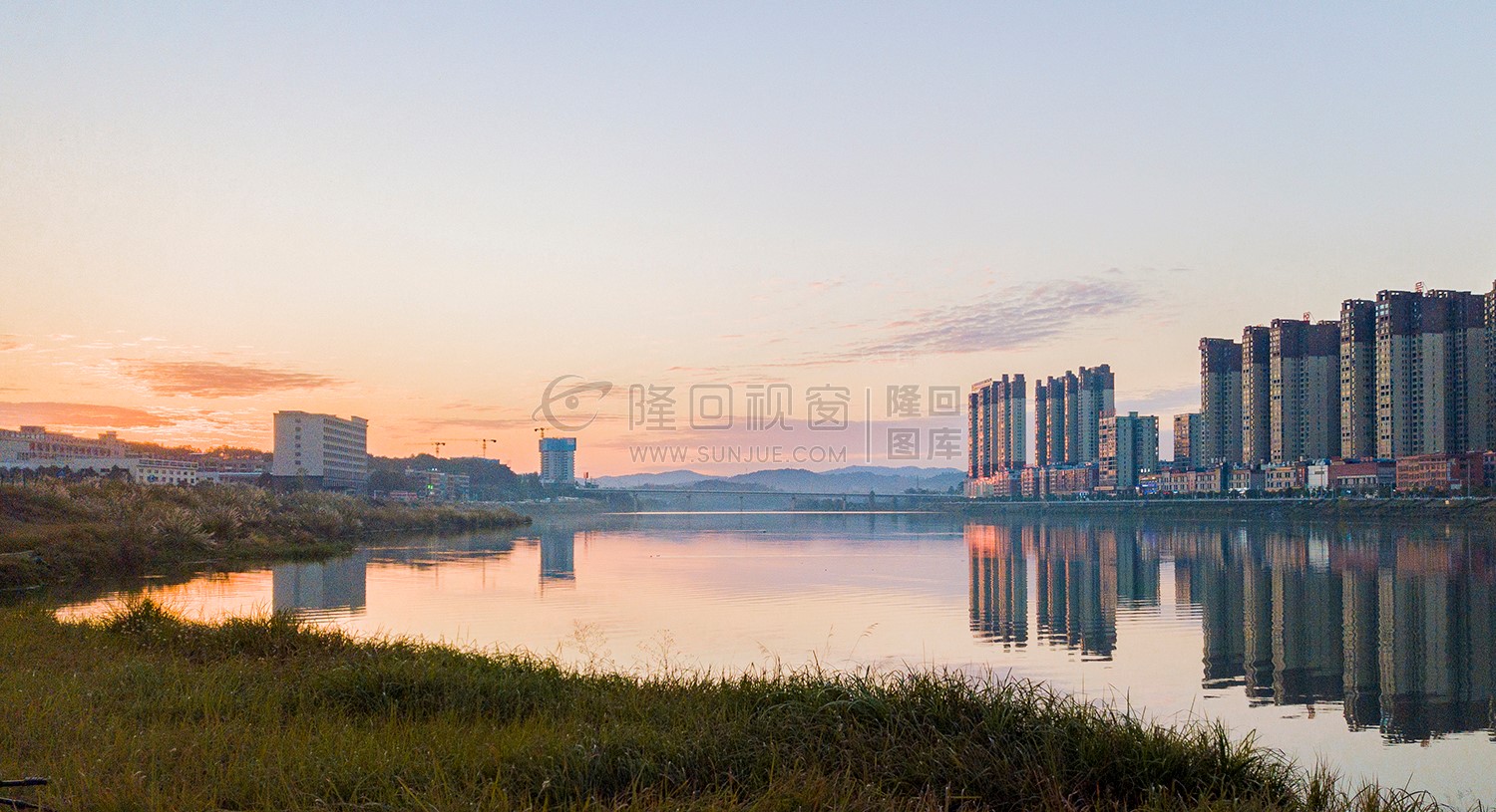 隆回夕阳，赧水河畔的秋天