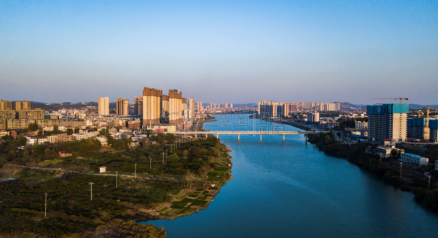 隆回二桥周边夕阳美景