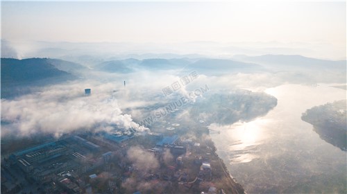 隆回工业园晨雾