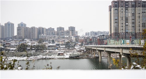 隆回二桥周边雪景