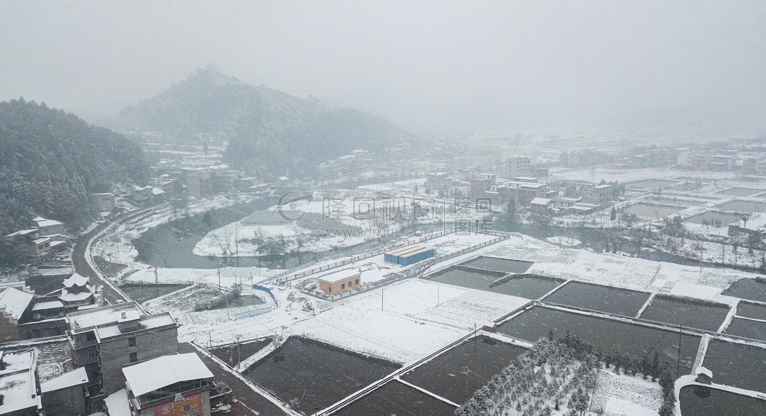 红光村渔场乐居田方向