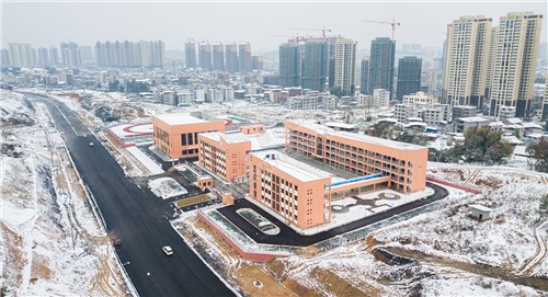 隆回芙蓉学校周边雪景