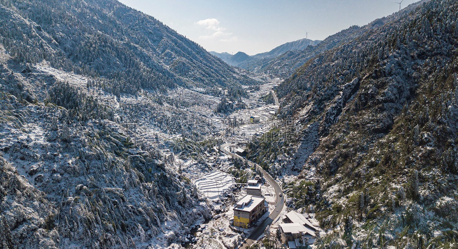 云雾山庄周边雪景