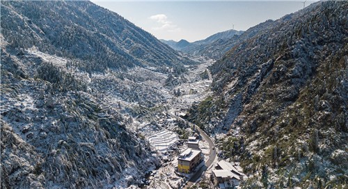 云雾山庄周边雪景