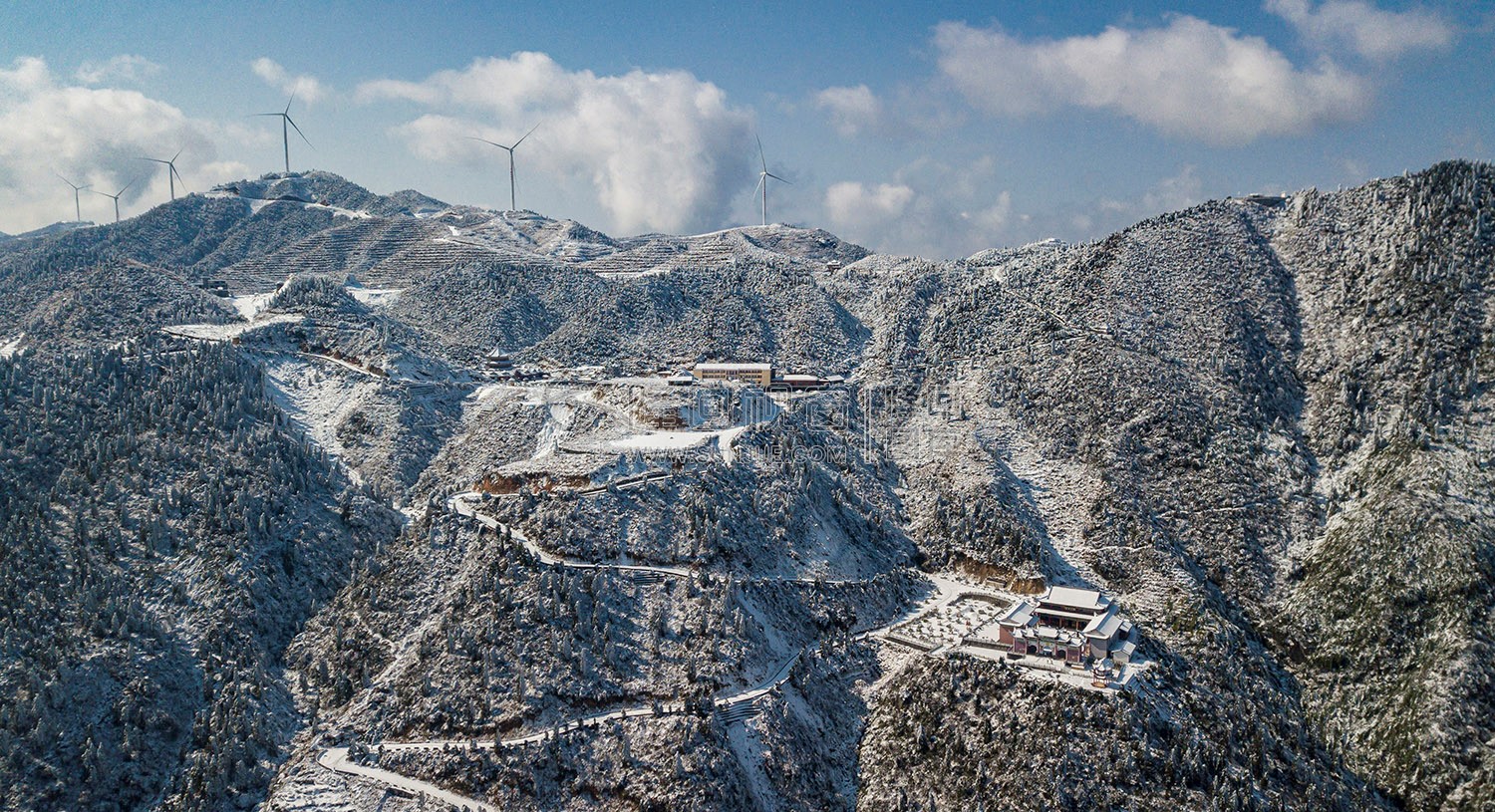 云雾山庄周边雪景