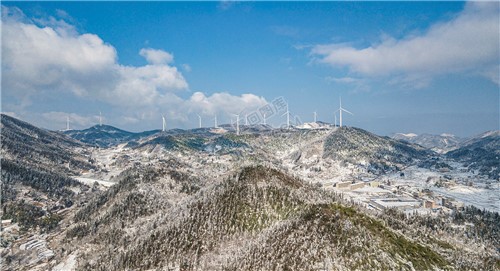 小沙江镇雪景，春节期间冬雪美景