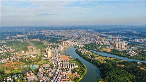 隆回县城全景