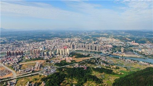 隆回城南区域航拍