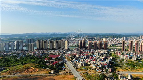 隆回城南区域航拍