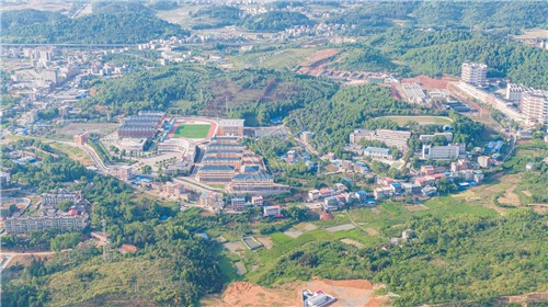 隆回职中高空航拍