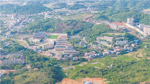 隆回职中高空航拍