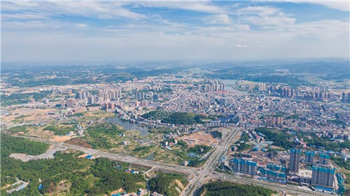 隆回城北区域航拍