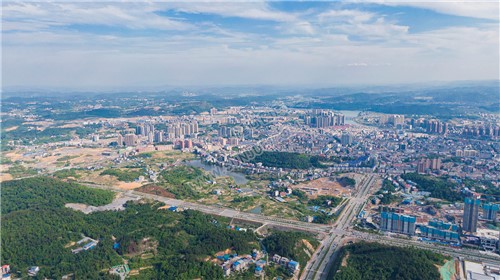 隆回城北区域航拍