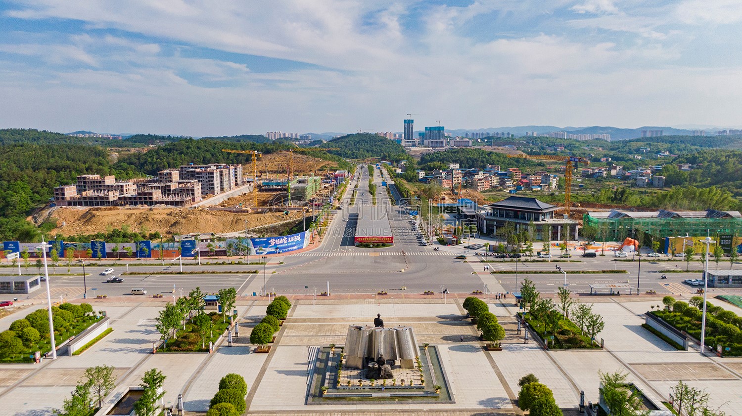 隆回城北区域航拍