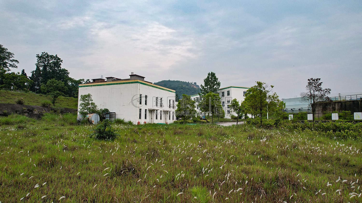 隆回凯迪生物发电厂，已经废弃的工厂