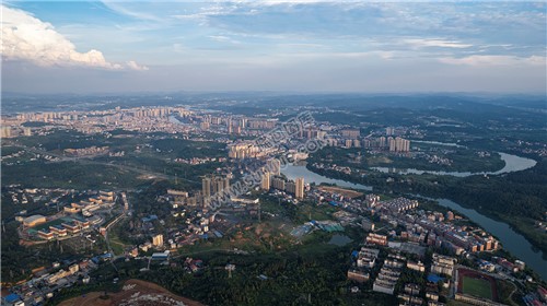 航拍隆回全景，隆回县城的全景图