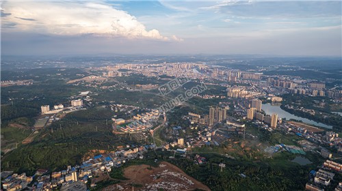 航拍隆回全景，隆回县城的全景图