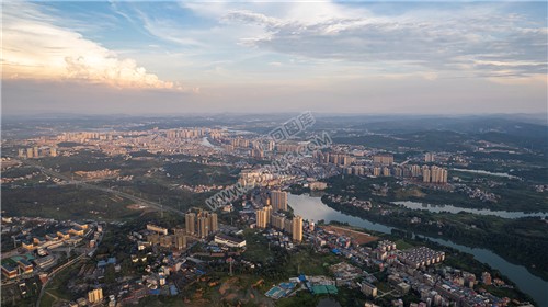 航拍隆回全景，隆回县城的全景图