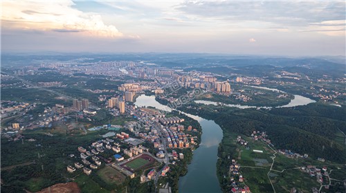 航拍隆回全景，隆回县城的全景图