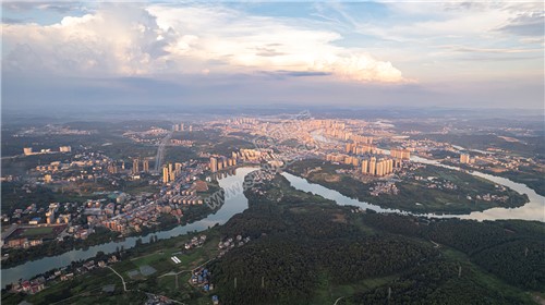 航拍隆回全景，隆回县城的全景图