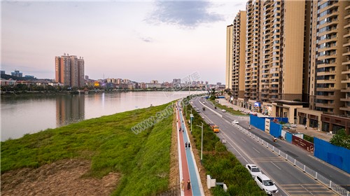 隆回县城夕阳美景