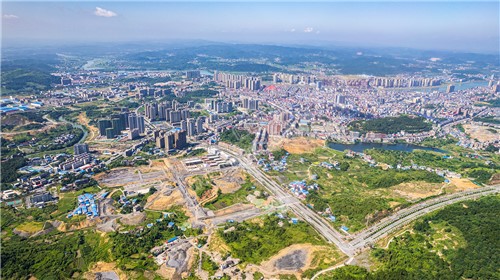 隆回城东看隆回全景