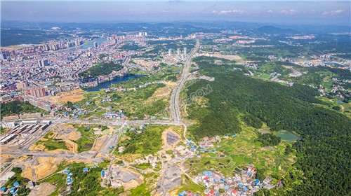 隆回城东看隆回全景