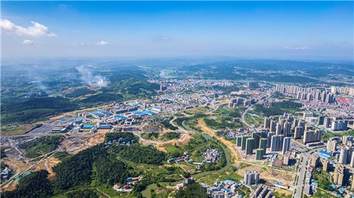 隆回城东看隆回全景