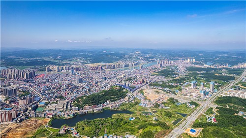 隆回城东看隆回全景