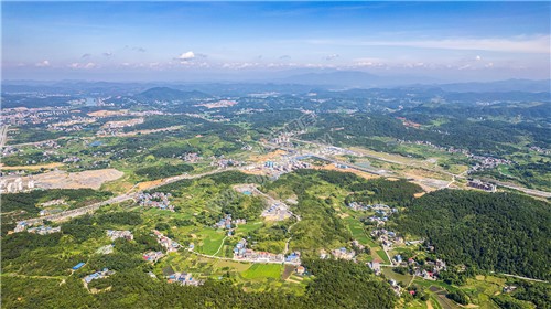 隆回城东看隆回全景