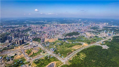 隆回城东看隆回全景