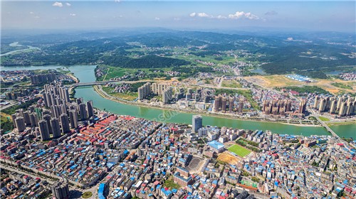 隆回城东看隆回全景