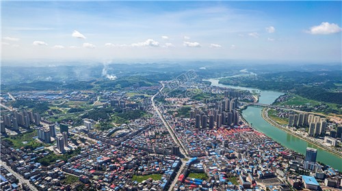 隆回城东看隆回全景