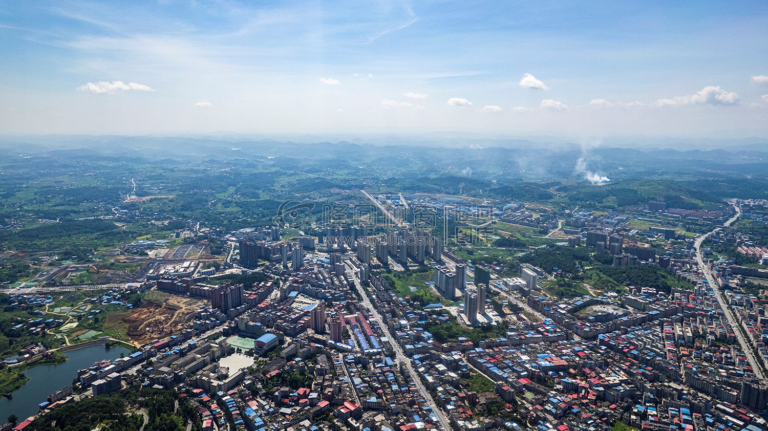 隆回城东看隆回全景